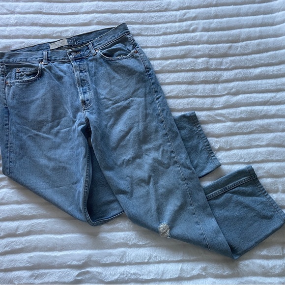 GAP Boy fit women's jeans, 100% cotton (no stretch) size 14 regular - Picture 9 of 10